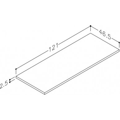 Kamė stalviršis LMDP 120 2