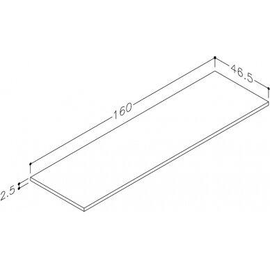 Kamė stalviršis LMDP 160 2