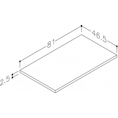 Kamė stalviršis LMDP 80 2