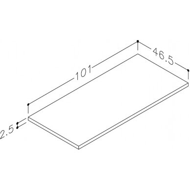 Kamė stalviršis LMDP 100 2