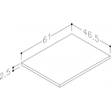 Kamė stalviršis LMDP 60 2