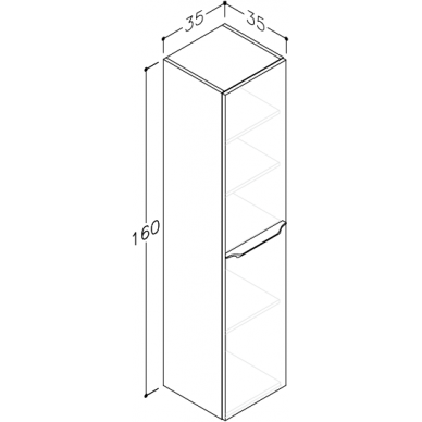 Kamė ūkinė spintelė AMBER 35 3