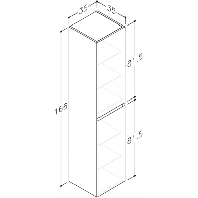 Kamė ūkinė spintelė LOFT 35 2