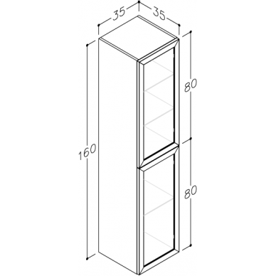 Kamė ūkinė spintelė RUSTIC 35 2