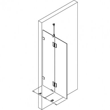 Kamė vonios sienelė 550-1400mm Modelis 18 4