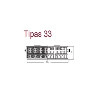 Kermi plieninis radiatorius 33x400 (ilgis pasirinktinai) 2