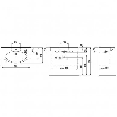 Laufen baldinis praustuvas 900x510 Palace 811702 2