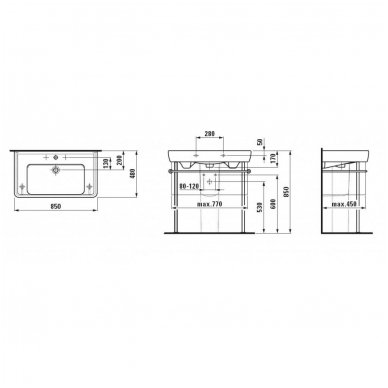 Laufen baldinis praustuvas 850x480 Pro 813956 2