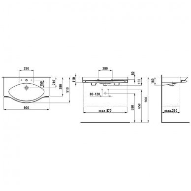 Laufen baldinis praustuvas 900x510 Palace 812702 3