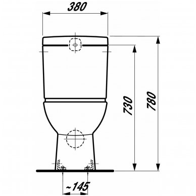 Laufen pastatomas unitazas Pro 2