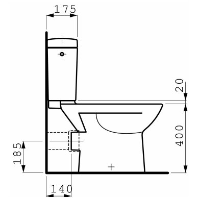 Laufen pastatomas unitazas Pro 3