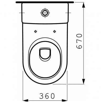 Laufen pastatomas unitazas Pro 4