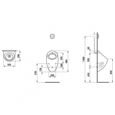 Laufen pisuaras IL Bagno Alessi One 840975 2