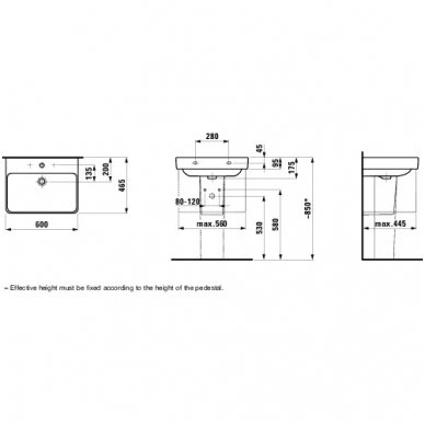 Laufen praustuvas 600x465 Pro S 810963 5