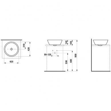 Laufen baldinis praustuvas-dubuo 420x420 Pro 812962 4