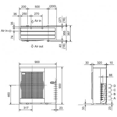 Mitsubishi Electric šilumos siurblio oro kondicionieriaus lauko blokas MXZ-4F83VF 2