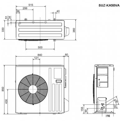 Mitsubishi Electric šilumos siurblys oro kondicionierius SLZ-M50FA / SUZ-M50VA 3