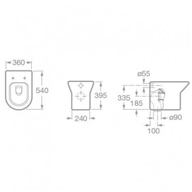 Roca pastatomas WC Nexo A347615000 2