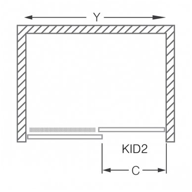 Roth dušo durys KID2 1500 2