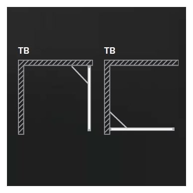 Roth kvadratinė dušo kabina TCO1+TB 1000x1000 3