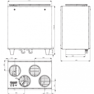 SALDA RIS 700 VEL EKO 3.0 vertikalus rekuperatorius 2