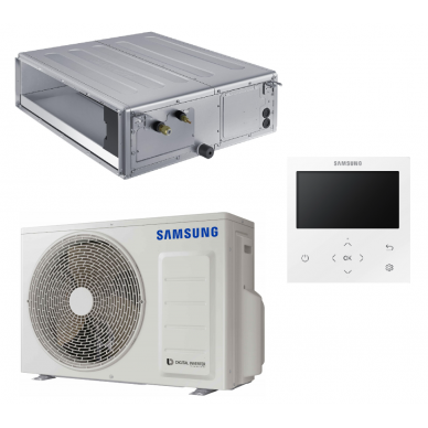 Samsung vidutinio slėgio šilumos siurblys oro kondicionierius Duct S AC140RNMDKG/EU + AC140RXADNG/EU