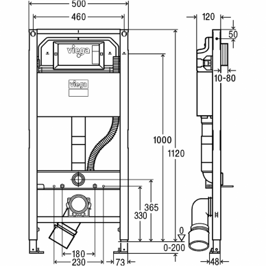 Viega / Duravit potinkinis WC komplektas 5