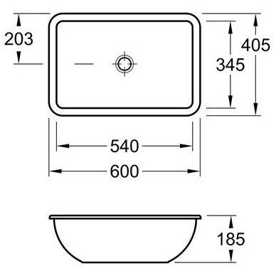 Villeroy&Boch po stalviršiu montuojamas praustuvas 540x345 Loop&Friends 61630001 2