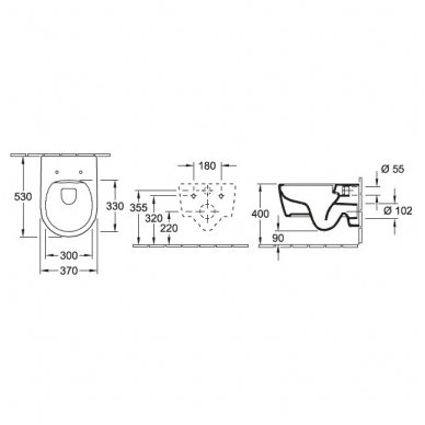 Villeroy&Boch pakabinamas WC su dangčiu Avento 5656RS01 4