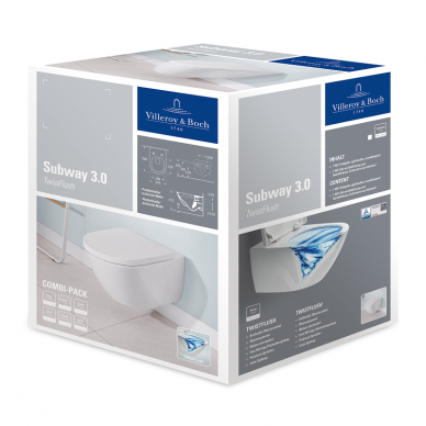 Villeroy&Boch pakabinamas WC Subway 3.0 TwistFlush 2