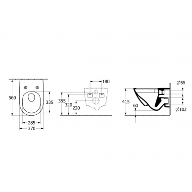 Villeroy&Boch pakabinamas WC Subway 3.0 TwistFlush 8