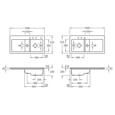 Villeroy&Boch plautuvė Subway 60 6712/6770 2