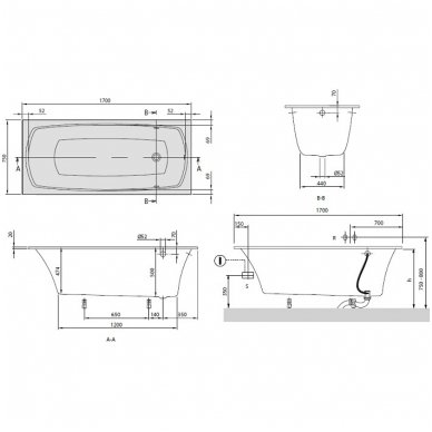 Villeroy&Boch vonia My Art Solo 1700x750 UBQ 170 MYA 2V-01 2