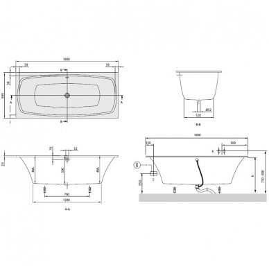 Villeroy&Boch vonia My Art Solo 1800x800 UBQ 180 MYA 2V-01 2