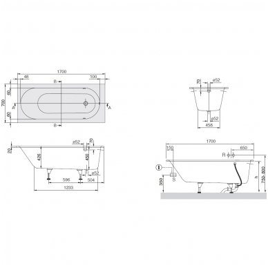 Villeroy&Boch vonia Oberon Solo 1700x700 UBQ177OBE2V01 4