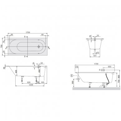 Villeroy&Boch vonia Oberon Solo 1700x750 UBQ170OBE2V01 4