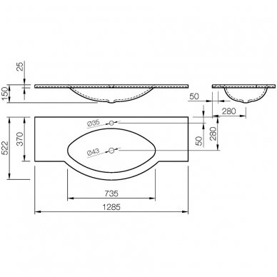 Vispool baldinis praustuvas L-1300 5