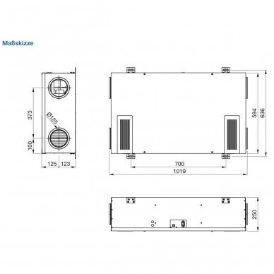 Zehnder PAUL Climos 200 Eco F ERV (Entalpinis) R/L rekuperatorius 3